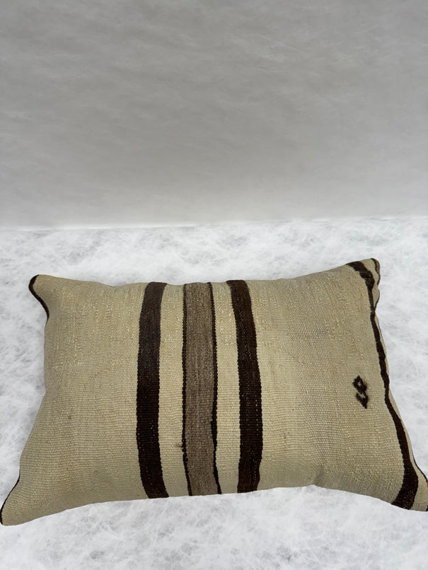 Turkish Hemp Pillow Cushion Natural Brown Beige Pillow Cushion Cover 16" x 24" #30279