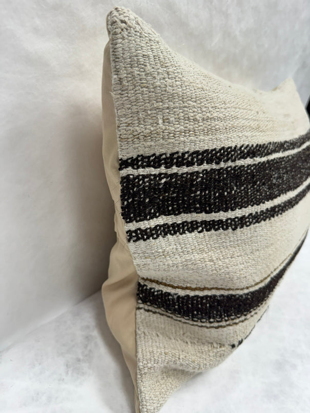 Turkish Hemp Pillow Cushion Natural Brown Beige Pillow Cushion Cover 16" x 24" #30240