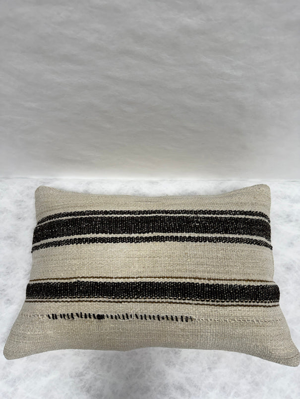 Turkish Hemp Pillow Cushion Natural Brown Beige Pillow Cushion Cover 16" x 24" #30240