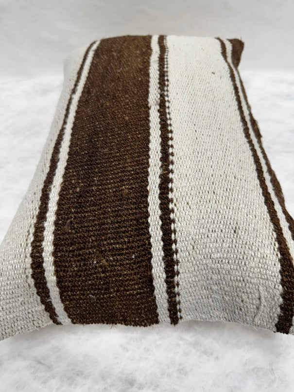 Turkish Hemp Pillow Cushion Natural Brown Beige Pillow Cushion Cover 16" x 24" #30280