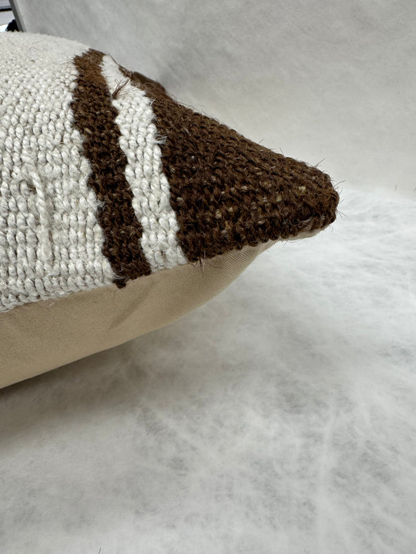 Turkish Hemp Pillow Cushion Natural Brown Beige Pillow Cushion Cover 16" x 24" #30280