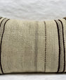 Turkish Hemp Pillow Cushion Natural Brown Beige Gray Pillow Cushion Cover 16" x 24" #30227