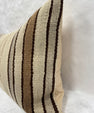 Turkish Hemp Pillow Cushion Natural Brown Beige Gray Pillow Cushion Cover 16" x 24" #30227