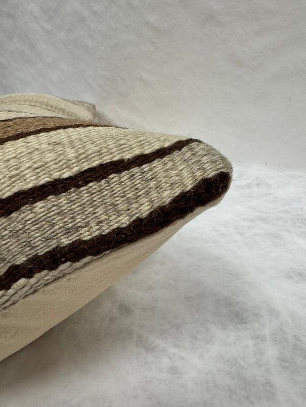 Turkish Hemp Pillow Cushion Natural Brown Beige Gray Pillow Cushion Cover 16" x 24" #30227