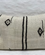 Turkish Hemp Pillow Cushion Natural Beige Black Pillow Cushion Cover 16" x 24" #30228