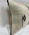 Turkish Hemp Pillow Cushion Natural Beige Black Pillow Cushion Cover 16" x 24" #30228