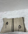 Turkish Hemp Pillow Cushion Natural Beige Black Pillow Cushion Cover 16" x 24" #30228