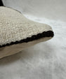 Turkish Hemp Pillow Cushion Natural Beige Black Pillow Cushion Cover 16" x 24" #30228