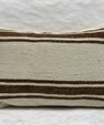 Turkish Hemp Pillow Cushion Natural Beige Brown Pillow Cushion Cover 16" x 24" #30229