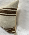 Turkish Hemp Pillow Cushion Natural Beige Brown Pillow Cushion Cover 16" x 24" #30229