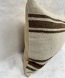 Turkish Hemp Pillow Cushion Natural Beige Brown Pillow Cushion Cover 16" x 24" #30229