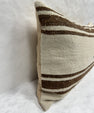 Turkish Hemp Pillow Cushion Natural Beige Brown Pillow Cushion Cover 16" x 24" #30230