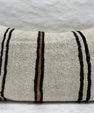 Turkish Hemp Pillow Cushion Natural Beige Brown Black Pillow Cushion Cover 16" x 24" #30239