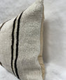 Turkish Hemp Pillow Cushion Natural Beige Brown Black Pillow Cushion Cover 16" x 24" #30239