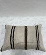 Turkish Hemp Pillow Cushion Natural Beige Brown Black Pillow Cushion Cover 16" x 24" #30239