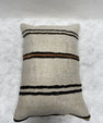 Turkish Hemp Pillow Cushion Natural Beige Brown Black Pillow Cushion Cover 16" x 24" #30239
