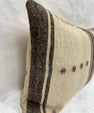 Turkish Hemp Pillow Cushion Natural Beige Brown Pillow Cushion Cover 16" x 24" #30278