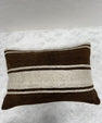Turkish Hemp Pillow Cushion Natural Beige Brown Pillow Cushion Cover 16" x 24" #30231