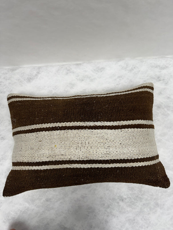 Turkish Hemp Pillow Cushion Natural Beige Brown Pillow Cushion Cover 16" x 24" #30231