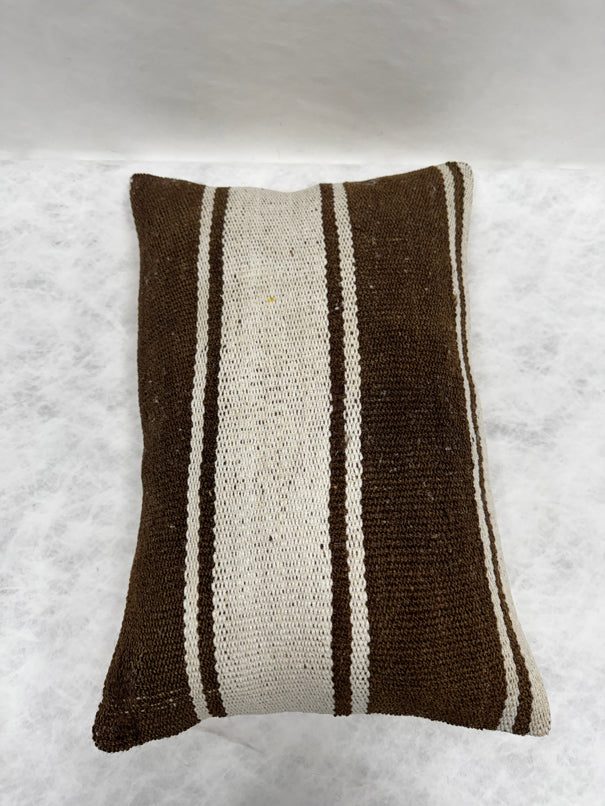 Turkish Hemp Pillow Cushion Natural Beige Brown Pillow Cushion Cover 16" x 24" #30231