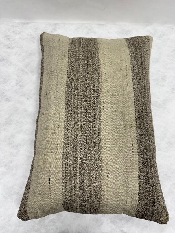 Turkish Hemp Pillow Cushion Natural Beige Brown Gray Pillow Cushion Cover 16" x 24" #30235