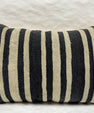 Turkish Hemp Pillow Cushion Natural Beige Black Pillow Cushion Cover 16" x 24" #30241