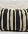 Turkish Hemp Pillow Cushion Natural Beige Black Pillow Cushion Cover 16" x 24" #30241