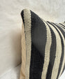 Turkish Hemp Pillow Cushion Natural Beige Black Pillow Cushion Cover 16" x 24" #30241