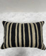 Turkish Hemp Pillow Cushion Natural Beige Black Pillow Cushion Cover 16" x 24" #30241