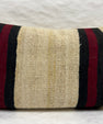 Turkish Hemp Pillow Cushion Natural Beige Black Burgundy Pillow Cushion Cover 16" x 24" #30242