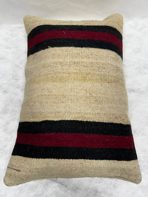 Turkish Hemp Pillow Cushion Natural Beige Black Burgundy Pillow Cushion Cover 16" x 24" #30242