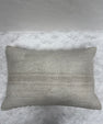 Turkish Hemp Pillow Cushion Natural Cream Gray Pillow Cushion Cover 16" x 24" #30243