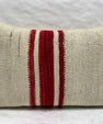 Turkish Hemp Pillow Cushion Natural Beige Red Pillow Cushion Cover 16" x 24" #30234