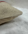 Turkish Hemp Pillow Cushion Natural Beige Red Pillow Cushion Cover 16" x 24" #30234
