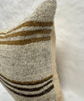 Turkish Hemp Pillow Cushion Natural Beige Brown Black Pillow Cushion Cover 16" x 24" #30245