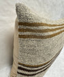Turkish Hemp Pillow Cushion Natural Beige Brown Black Pillow Cushion Cover 16" x 24" #30245