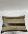 Turkish Hemp Pillow Cushion Natural Beige Brown Black Pillow Cushion Cover 16" x 24" #30245