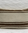Turkish Hemp Pillow Cushion Natural Beige Brown Pillow Cushion Cover 16" x 24" #30237