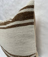 Turkish Hemp Pillow Cushion Natural Beige Brown Pillow Cushion Cover 16" x 24" #30237