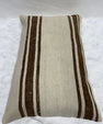 Turkish Hemp Pillow Cushion Natural Beige Brown Pillow Cushion Cover 16" x 24" #30237
