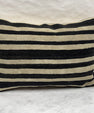 Turkish Hemp Pillow Cushion Natural Beige Black Pillow Cushion Cover 16" x 24" #30266