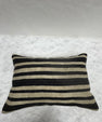 Turkish Hemp Pillow Cushion Natural Beige Black Pillow Cushion Cover 16" x 24" #30266