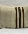 Turkish Hemp Pillow Cushion Natural Beige Brown Black Pillow Cushion Cover 16" x 24" #30247