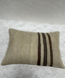 Turkish Hemp Pillow Cushion Natural Beige Brown Black Pillow Cushion Cover 16" x 24" #30247