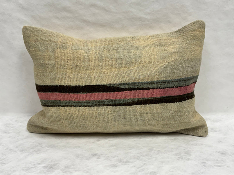 Turkish Hemp Pillow Cushion Natural Beige Black Pink Green Pillow Cushion Cover 16" x 24" #30238