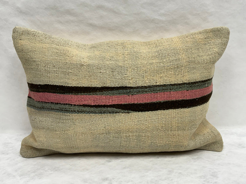 Turkish Hemp Pillow Cushion Natural Beige Black Pink Green Pillow Cushion Cover 16" x 24" #30238