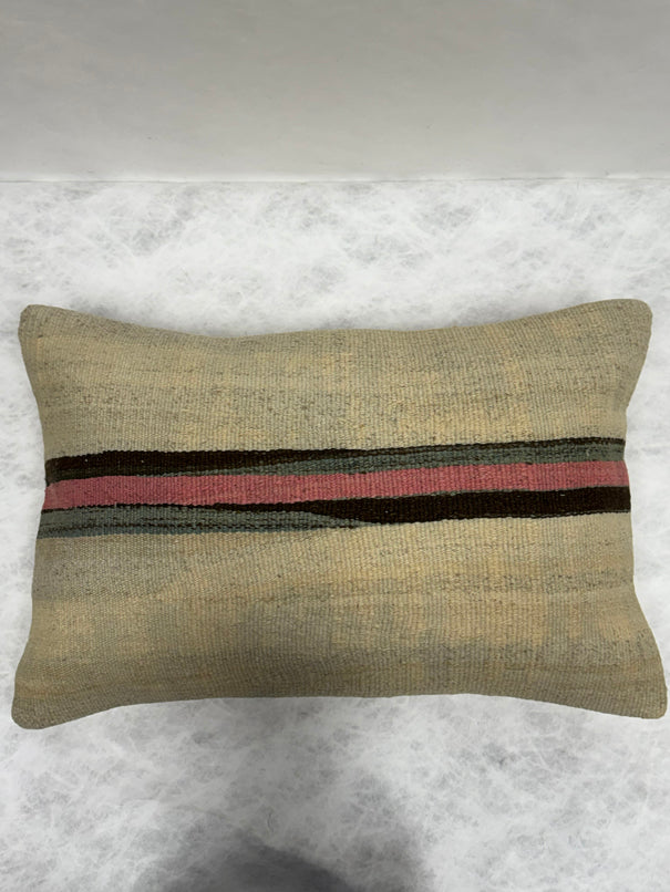 Turkish Hemp Pillow Cushion Natural Beige Black Pink Green Pillow Cushion Cover 16" x 24" #30238