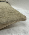 Turkish Hemp Pillow Cushion Natural Beige Black Pillow Cushion Cover 16" x 24" #30249