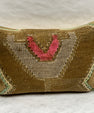 Turkish Hemp Pillow Cushion Natural Brown Gray Pink Pillow Cushion Cover 16" x 24" #30255