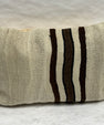 Turkish Hemp Pillow Cushion Natural Beige Brown Black Pillow Cushion Cover 16" x 24" #30257